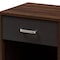 Baxton Studio Hansel Modern 1-Drawer Dark Brown and Dark Grey Finished Nightstand 147-8258 - alternate 9